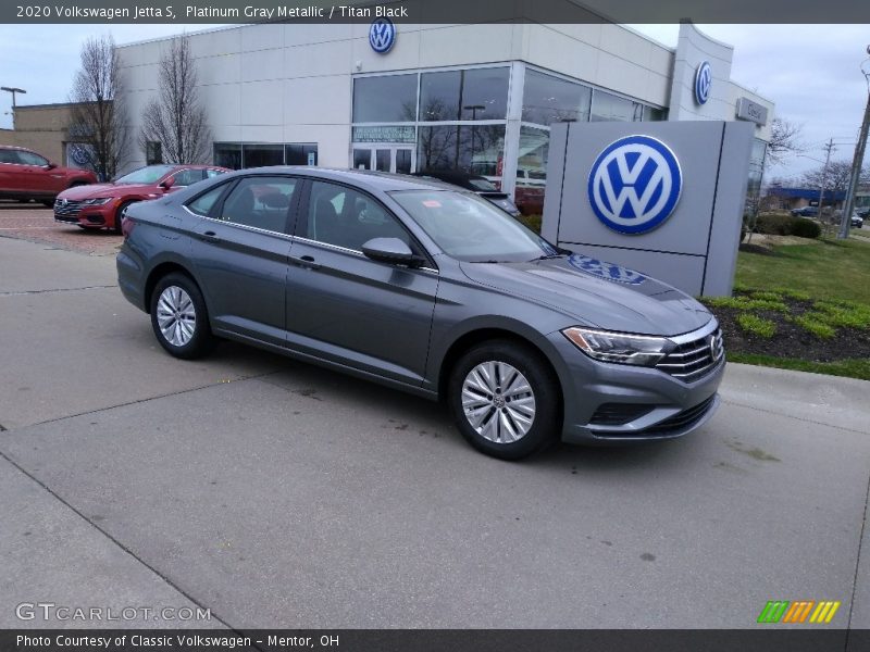 Platinum Gray Metallic / Titan Black 2020 Volkswagen Jetta S