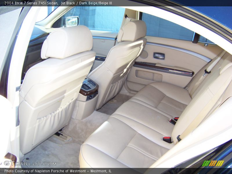 Jet Black / Dark Beige/Beige III 2004 BMW 7 Series 745i Sedan