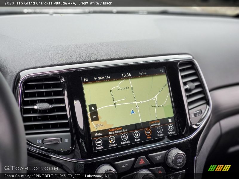 Navigation of 2020 Grand Cherokee Altitude 4x4