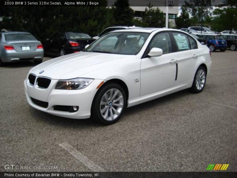 Alpine White / Beige 2009 BMW 3 Series 328xi Sedan