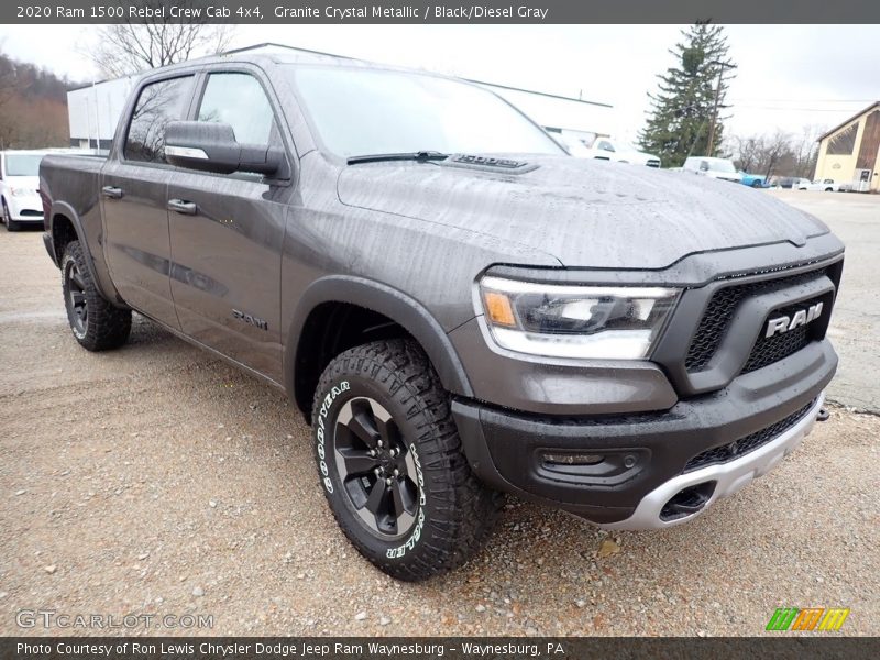 Granite Crystal Metallic / Black/Diesel Gray 2020 Ram 1500 Rebel Crew Cab 4x4