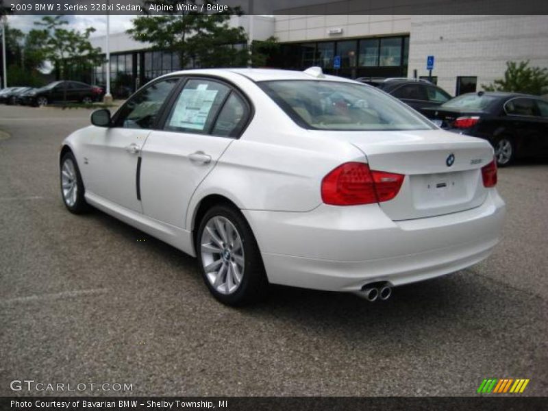 Alpine White / Beige 2009 BMW 3 Series 328xi Sedan