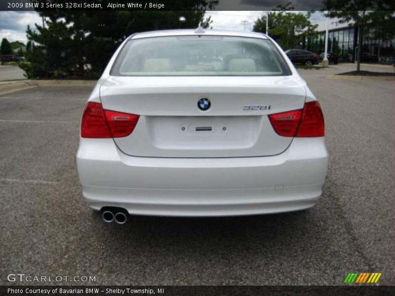 Alpine White / Beige 2009 BMW 3 Series 328xi Sedan