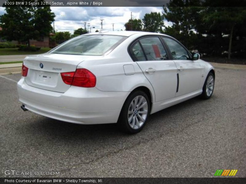 Alpine White / Beige 2009 BMW 3 Series 328xi Sedan