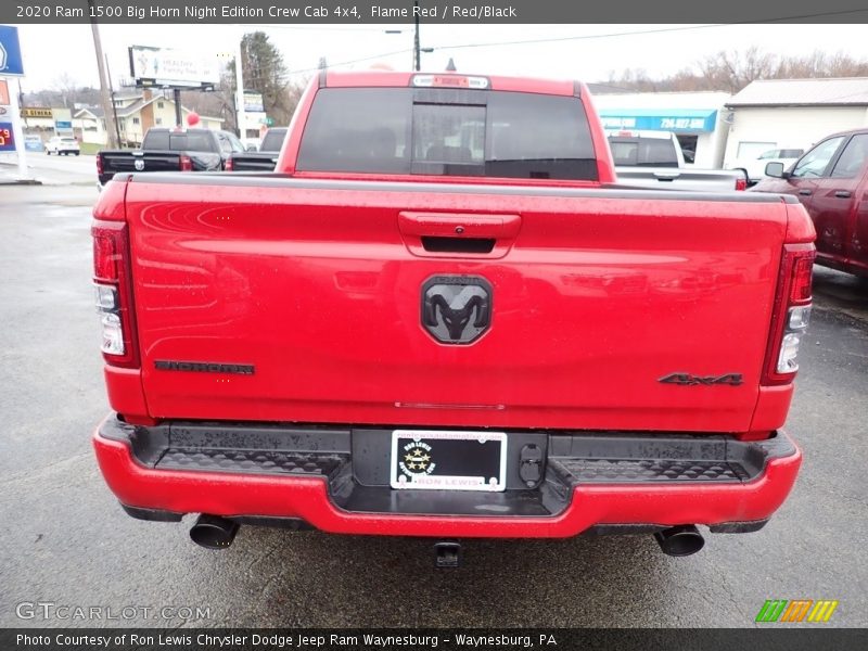 Flame Red / Red/Black 2020 Ram 1500 Big Horn Night Edition Crew Cab 4x4
