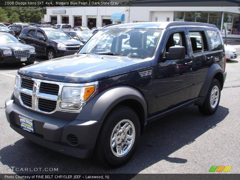 Modern Blue Pearl / Dark Slate Gray 2008 Dodge Nitro SXT 4x4