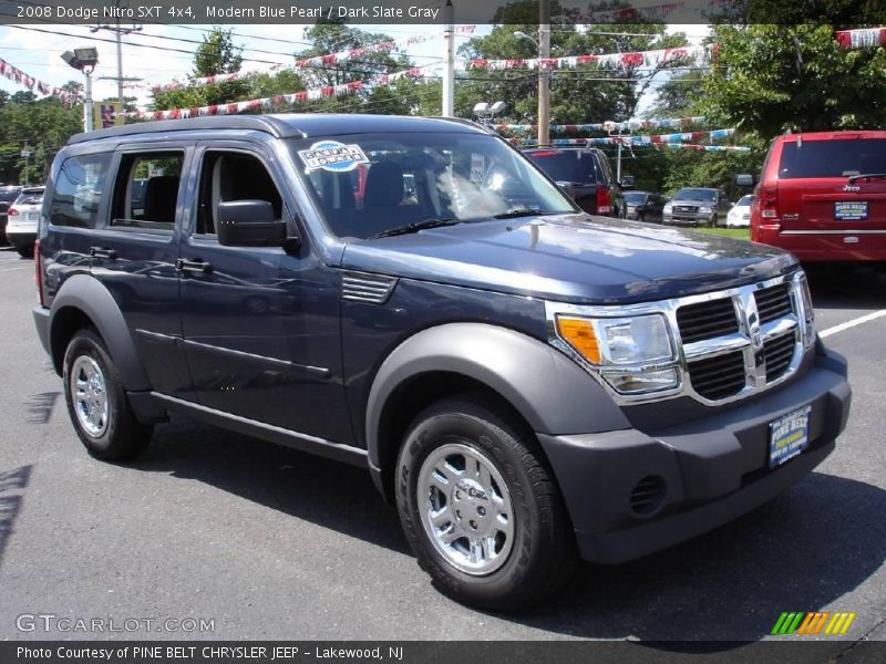Modern Blue Pearl / Dark Slate Gray 2008 Dodge Nitro SXT 4x4