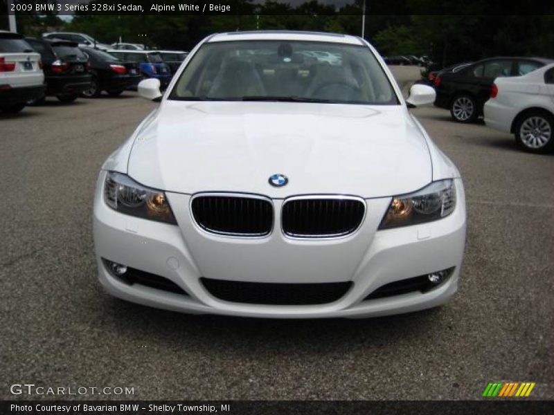 Alpine White / Beige 2009 BMW 3 Series 328xi Sedan