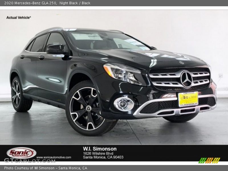 Night Black / Black 2020 Mercedes-Benz GLA 250