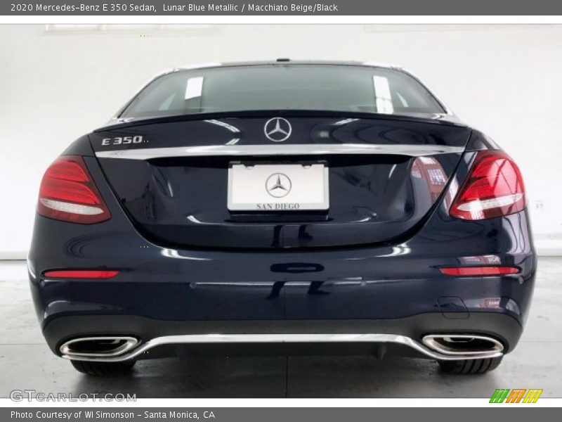 Lunar Blue Metallic / Macchiato Beige/Black 2020 Mercedes-Benz E 350 Sedan