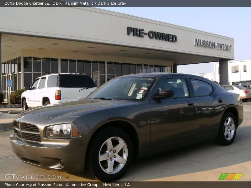 Dark Titanium Metallic / Dark Slate Gray 2009 Dodge Charger SE