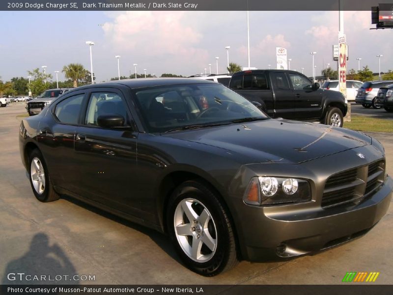 Dark Titanium Metallic / Dark Slate Gray 2009 Dodge Charger SE