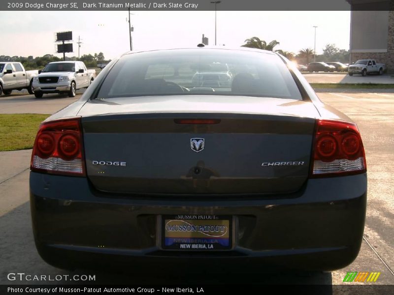 Dark Titanium Metallic / Dark Slate Gray 2009 Dodge Charger SE