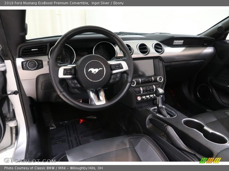Ingot Silver / Ebony 2019 Ford Mustang EcoBoost Premium Convertible