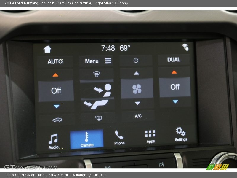 Ingot Silver / Ebony 2019 Ford Mustang EcoBoost Premium Convertible