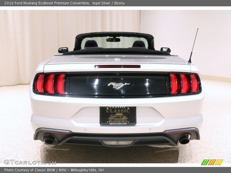 Ingot Silver / Ebony 2019 Ford Mustang EcoBoost Premium Convertible