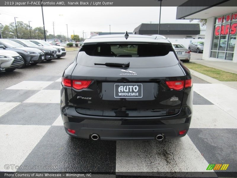 Narvik Black / Light Oyster 2019 Jaguar F-PACE Portfolio AWD