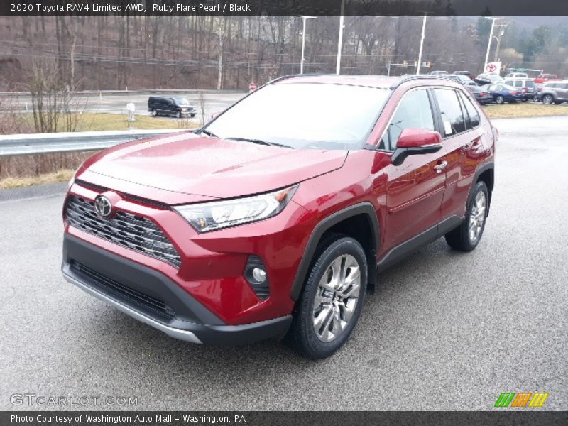 Ruby Flare Pearl / Black 2020 Toyota RAV4 Limited AWD