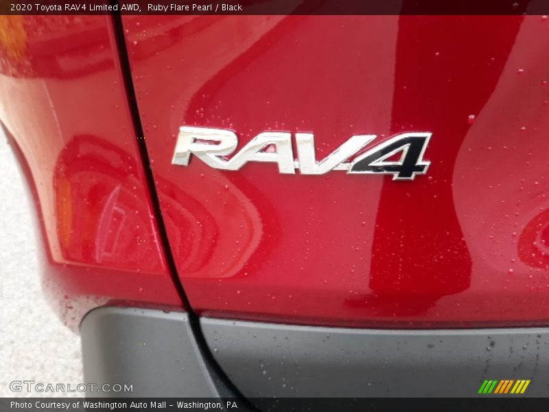 Ruby Flare Pearl / Black 2020 Toyota RAV4 Limited AWD