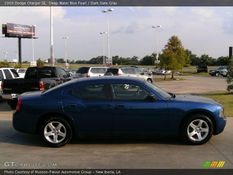 Deep Water Blue Pearl / Dark Slate Gray 2009 Dodge Charger SE