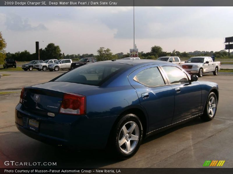 Deep Water Blue Pearl / Dark Slate Gray 2009 Dodge Charger SE