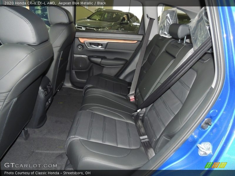Aegean Blue Metallic / Black 2020 Honda CR-V EX-L AWD