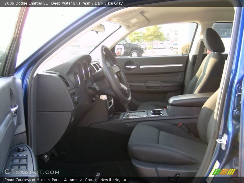 Deep Water Blue Pearl / Dark Slate Gray 2009 Dodge Charger SE