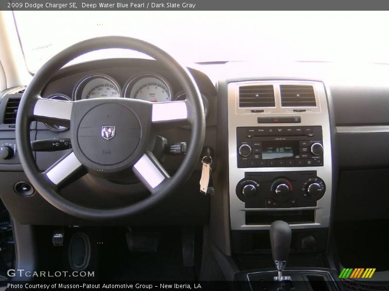 Deep Water Blue Pearl / Dark Slate Gray 2009 Dodge Charger SE