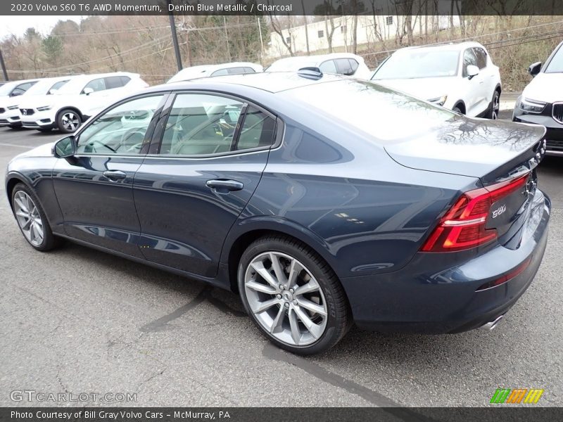 Denim Blue Metallic / Charcoal 2020 Volvo S60 T6 AWD Momentum