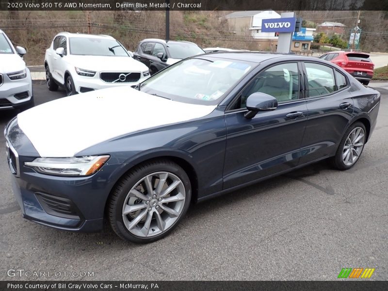 Denim Blue Metallic / Charcoal 2020 Volvo S60 T6 AWD Momentum