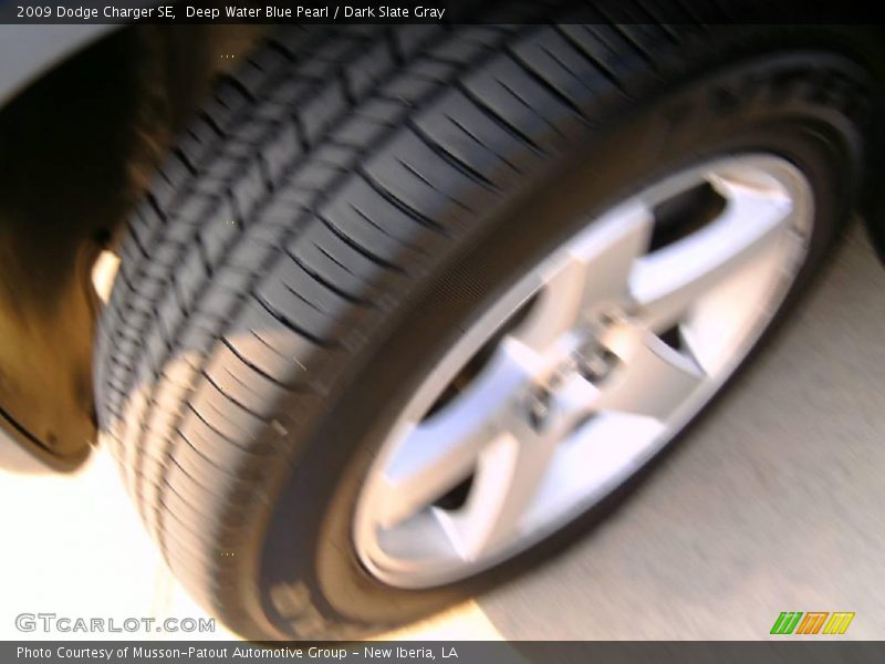 Deep Water Blue Pearl / Dark Slate Gray 2009 Dodge Charger SE