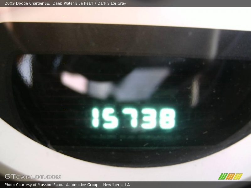 Deep Water Blue Pearl / Dark Slate Gray 2009 Dodge Charger SE