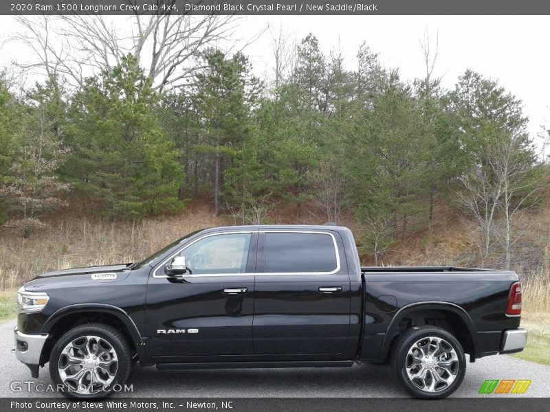  2020 1500 Longhorn Crew Cab 4x4 Diamond Black Crystal Pearl