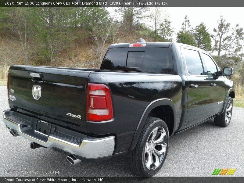 Diamond Black Crystal Pearl / New Saddle/Black 2020 Ram 1500 Longhorn Crew Cab 4x4