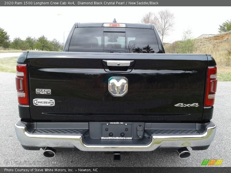 Diamond Black Crystal Pearl / New Saddle/Black 2020 Ram 1500 Longhorn Crew Cab 4x4