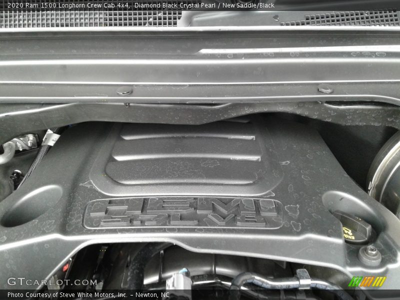 Diamond Black Crystal Pearl / New Saddle/Black 2020 Ram 1500 Longhorn Crew Cab 4x4