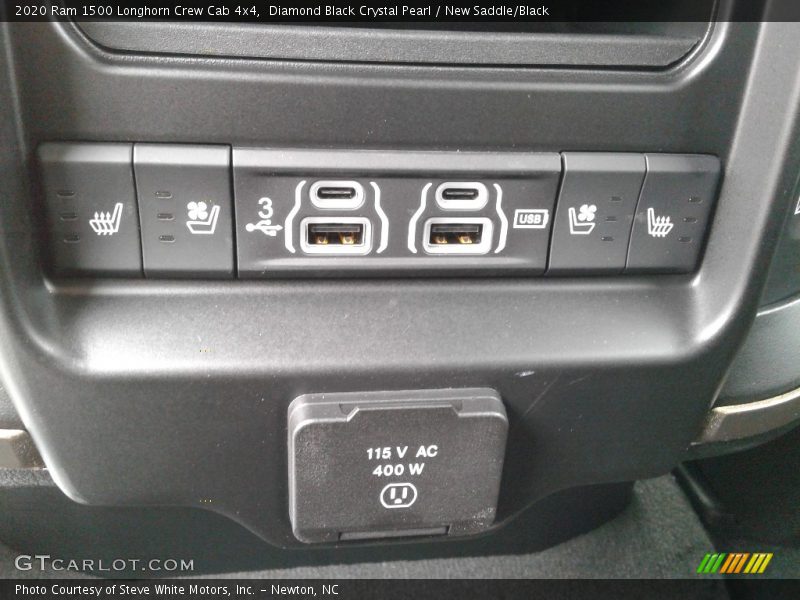 Diamond Black Crystal Pearl / New Saddle/Black 2020 Ram 1500 Longhorn Crew Cab 4x4