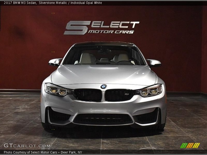 Silverstone Metallic / Individual Opal White 2017 BMW M3 Sedan
