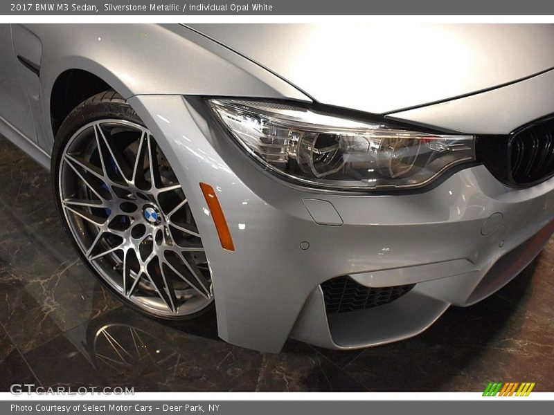 Silverstone Metallic / Individual Opal White 2017 BMW M3 Sedan