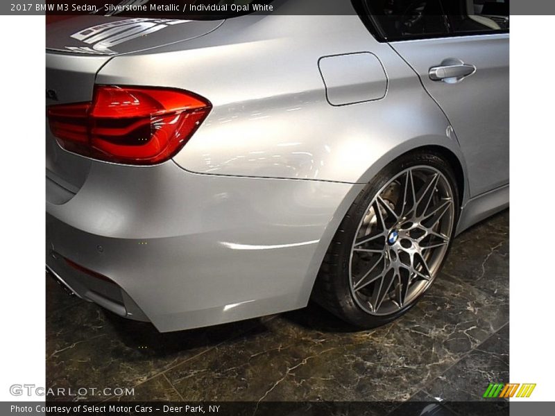 Silverstone Metallic / Individual Opal White 2017 BMW M3 Sedan