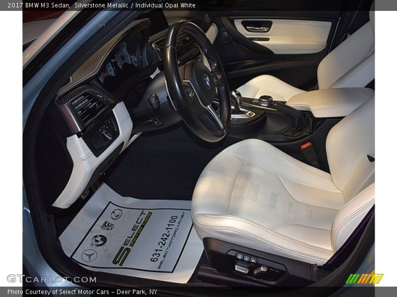 Silverstone Metallic / Individual Opal White 2017 BMW M3 Sedan