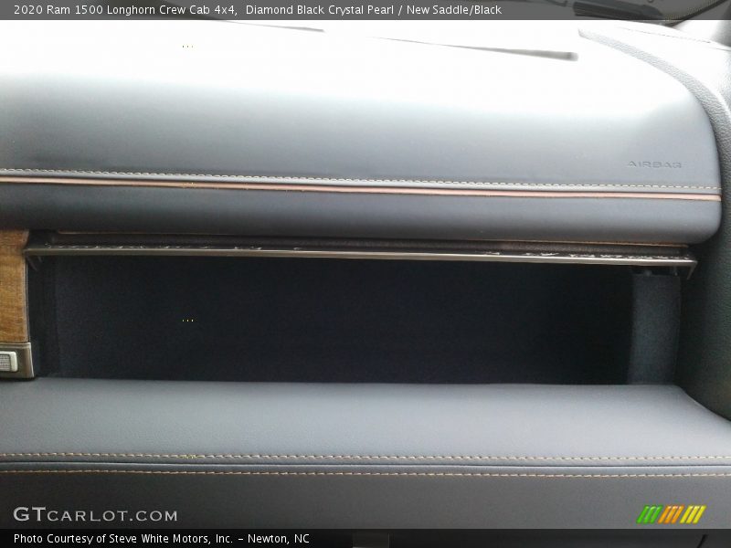 Diamond Black Crystal Pearl / New Saddle/Black 2020 Ram 1500 Longhorn Crew Cab 4x4