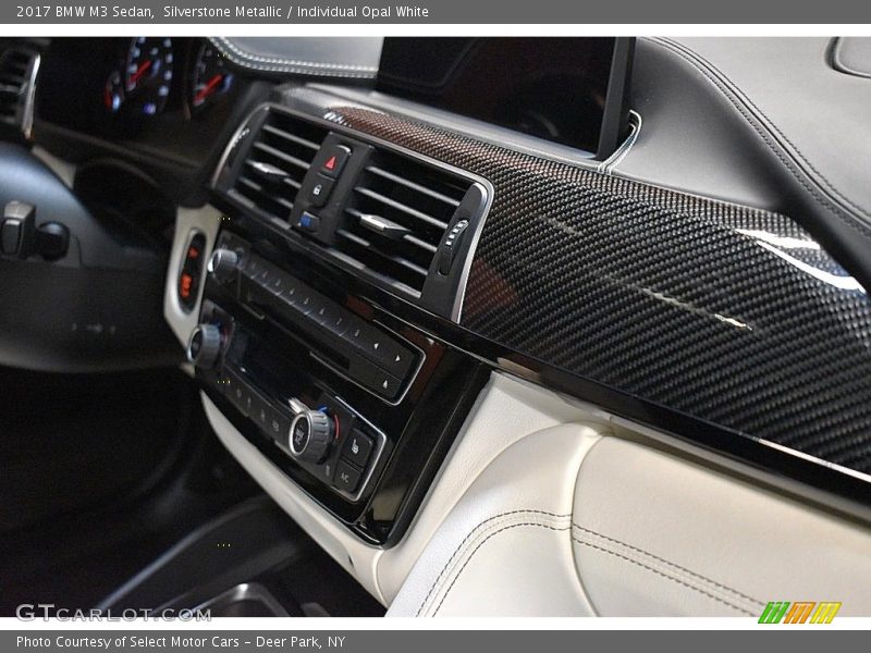 Silverstone Metallic / Individual Opal White 2017 BMW M3 Sedan