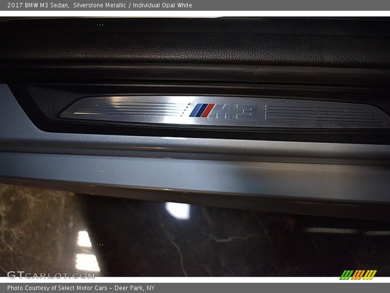 Silverstone Metallic / Individual Opal White 2017 BMW M3 Sedan