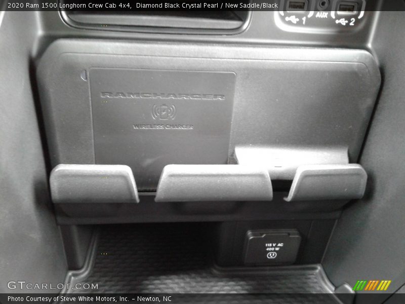 Diamond Black Crystal Pearl / New Saddle/Black 2020 Ram 1500 Longhorn Crew Cab 4x4
