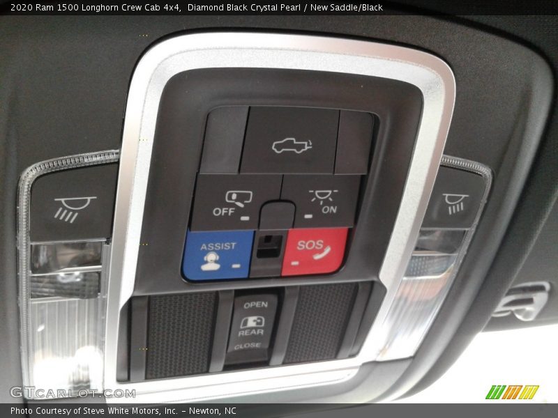 Diamond Black Crystal Pearl / New Saddle/Black 2020 Ram 1500 Longhorn Crew Cab 4x4