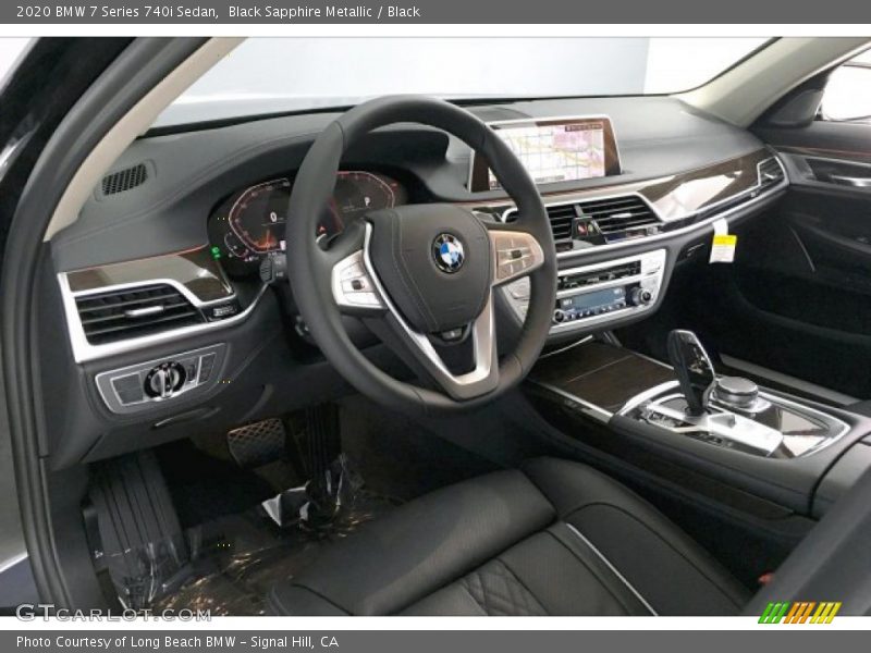 Black Sapphire Metallic / Black 2020 BMW 7 Series 740i Sedan