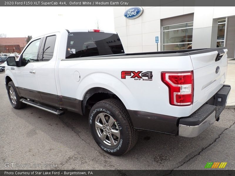 Oxford White / Medium Earth Gray 2020 Ford F150 XLT SuperCab 4x4