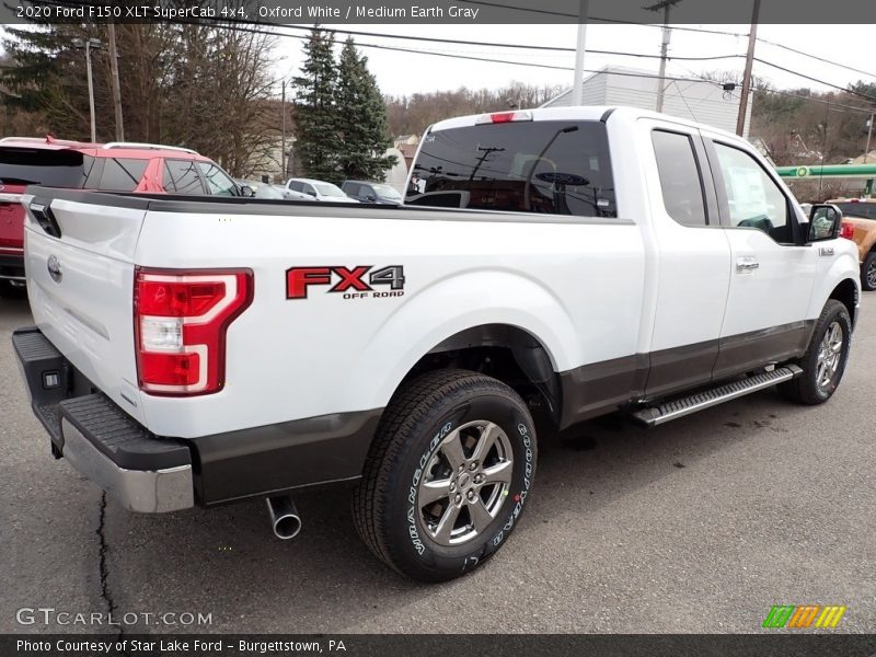 Oxford White / Medium Earth Gray 2020 Ford F150 XLT SuperCab 4x4