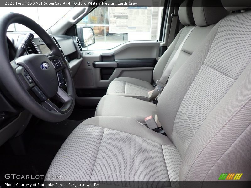 Oxford White / Medium Earth Gray 2020 Ford F150 XLT SuperCab 4x4